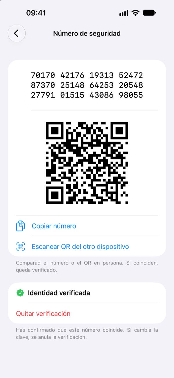 Número de seguridad en el iPhone